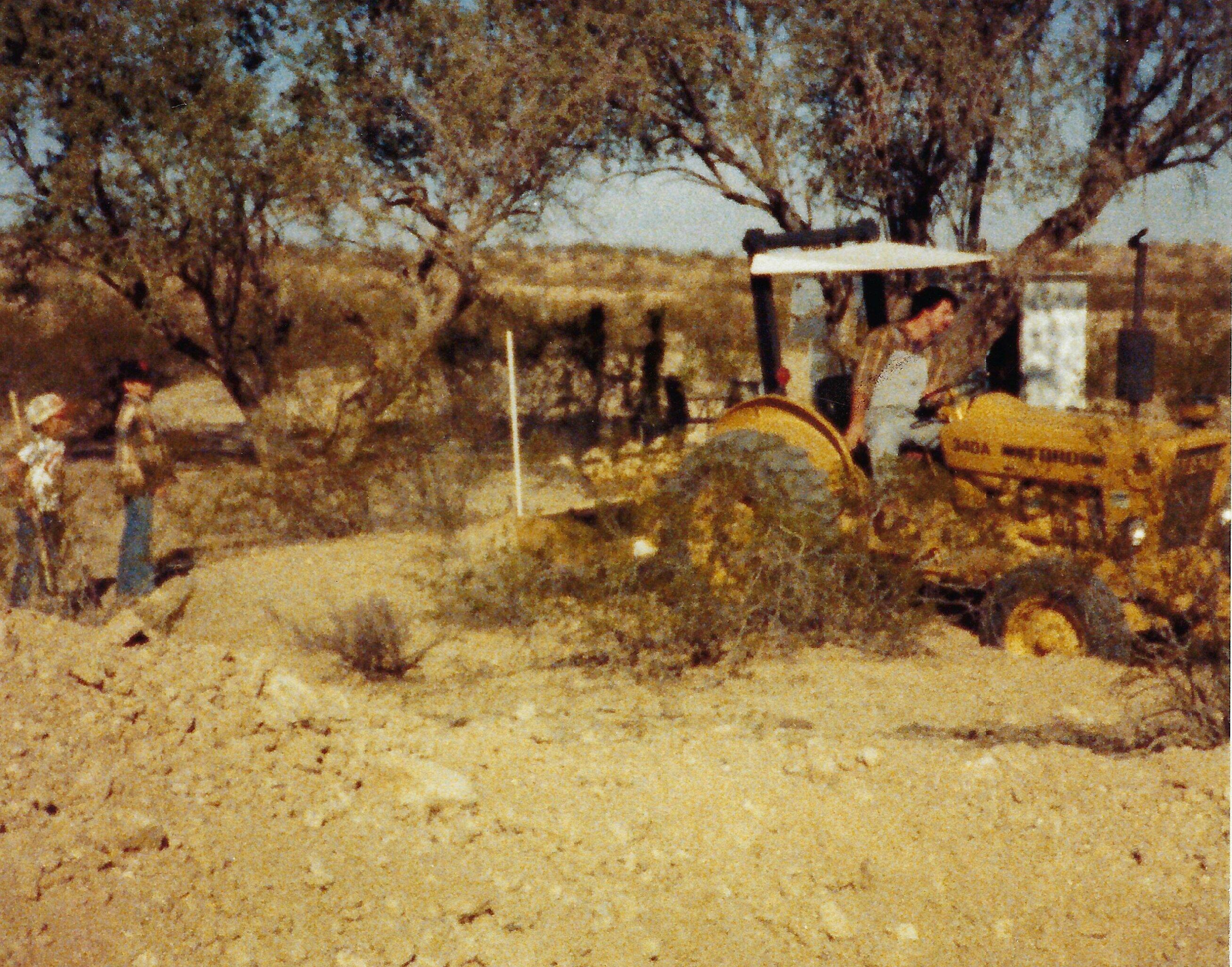 Family working together with tools and equipment